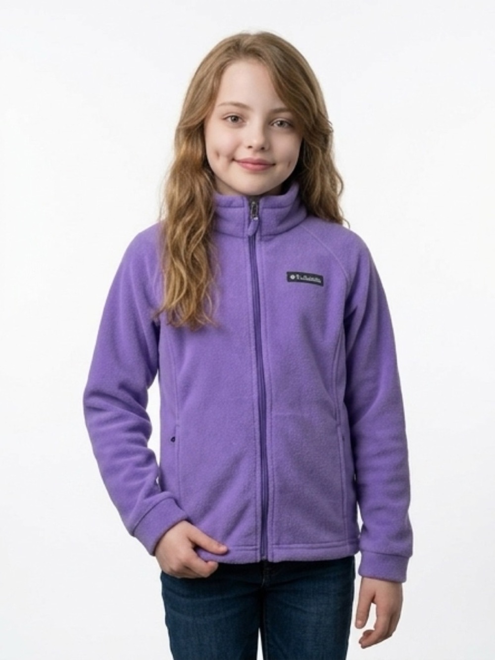 Columbia Lavender Fleece Full-Zip Jacket size 14-16